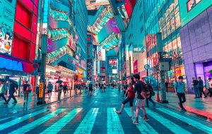 Shopping Street in Japan